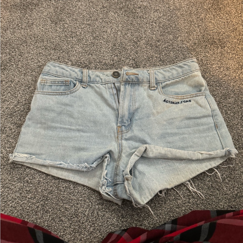 Denim High Waisted Shorts